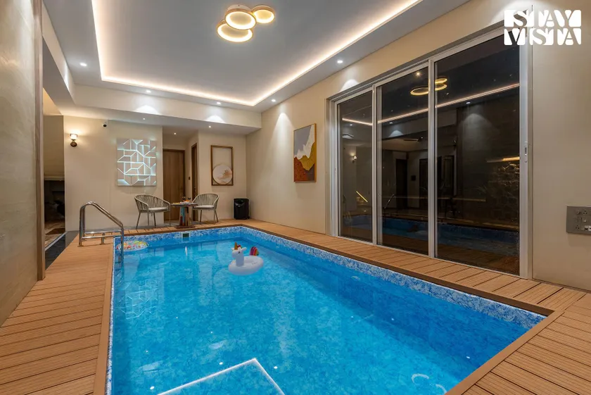 Mocha House with Indoor Pool, BBQ & Bonfire at Lonavala by StayVista - Image 1