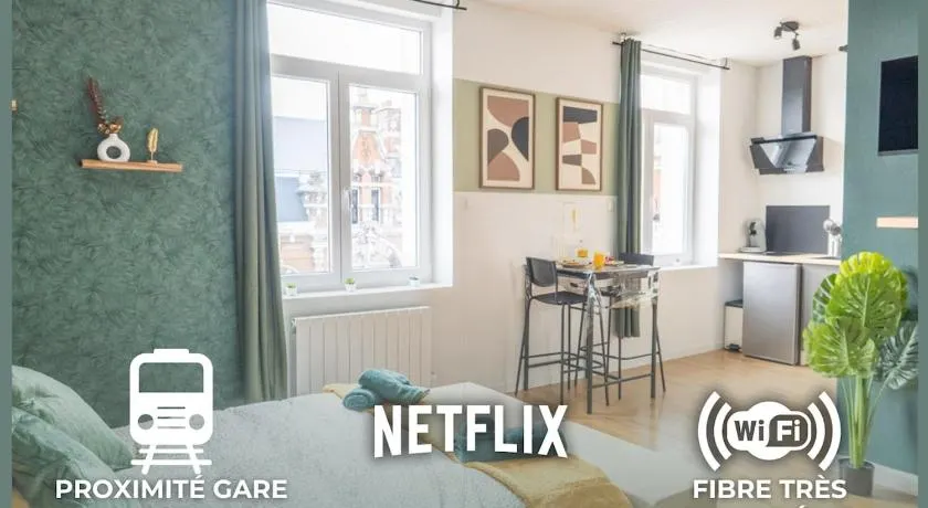 Le Prestigieux - PROXIMITÉ IMMÉDIATE GARE VALENCIENNES I TRAMWAY I NETFLIX I IDÉAL ÉTUDIANT, SALARIÉ - ÉLÉGANT & CONFORT - Image 1
