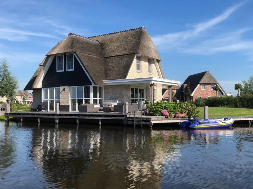 Villa in Friesland with Sauna and Jetty - Image 1