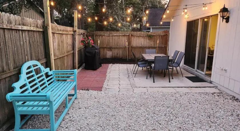 Beach Retreat with Backyard Flair and Yard Games - Image 1