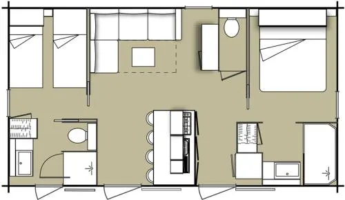 Agréable mobil-home avec piscine, barbecue et jardin | Avec animaux autorisés - Image 1
