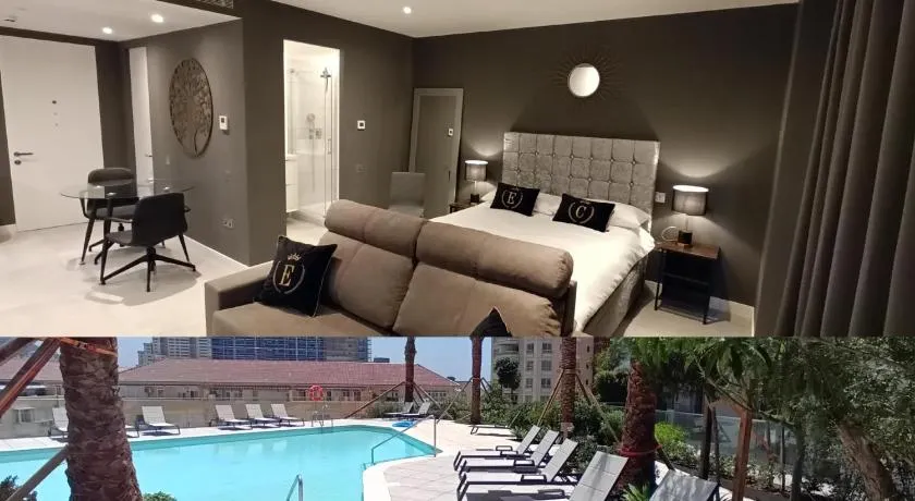 NEW-Studio Apartments in EuroCity-Large Pool-Rock or Sea Views-Balcony-Free Parking-Holiday and Short Let Apartments in Gibraltar - Image 1