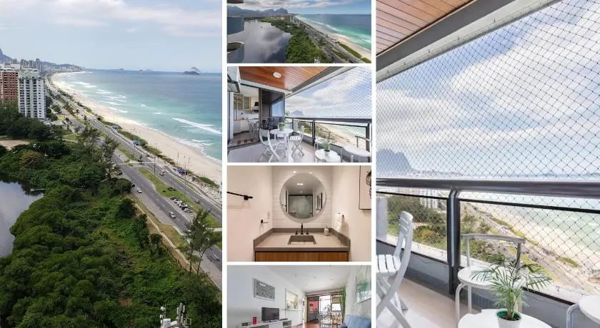 Vista DE CINEMA do 19 andar da Praia BARRA da TIJUCA - Portaria 24h, Estacionamento, Wi-Fi 35mbps, Ar Condicionado - BANHEIRO RECEM REFORMADO - Image 1