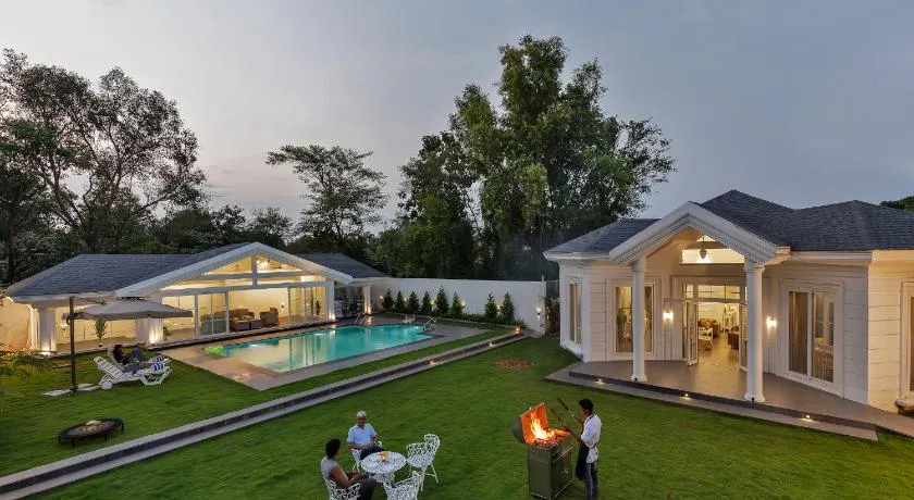 SaffronStays White Pearl - 3BR Vikramgad villa, pool, gazebo, pergola, BBQ & bonfire, near Pinjal, Sajan & Kohoj - Image 1