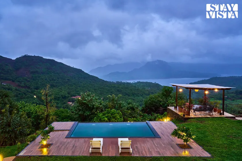 Waterfront Villa with Infinity Pool & BBQ Grill at Pune by StayVista - Image 1