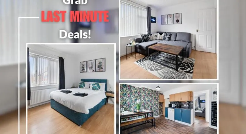 Exclusive Deals l Last Minute Escape l Townhouse with Sleeps 6 l Braunstone Town Leicester l By Zen Nights Short Lets & Serviced Accommodations - Image 1