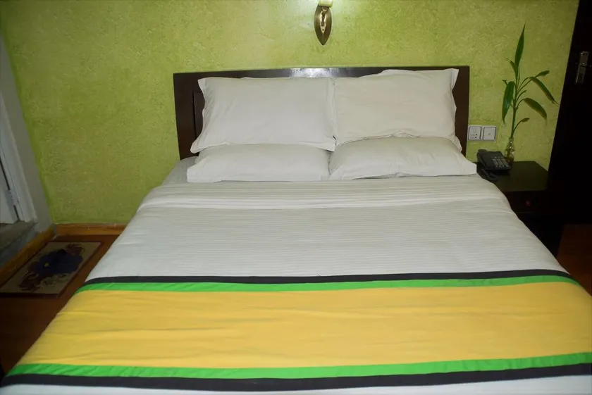 true budget comfortable queen bedroom with attach bathroom in thamel - Image 1