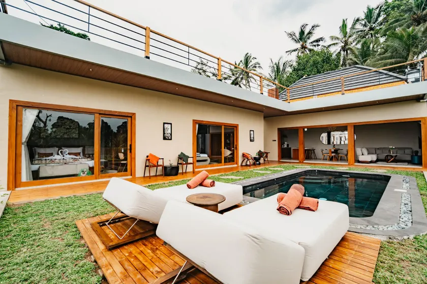 Joyluck Royal Private Villa Ubud Rice Field View - Image 1
