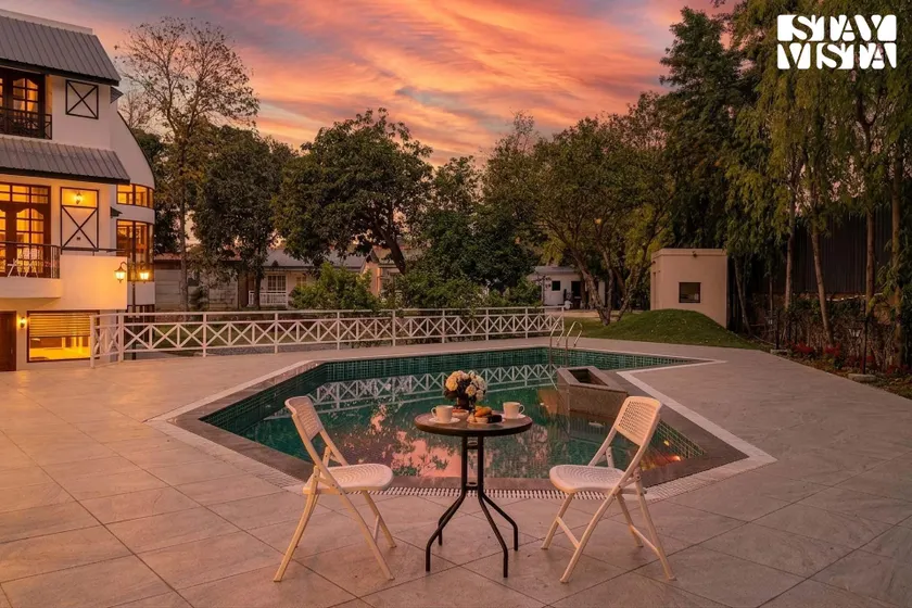 StayVista at The Ivory Courtyard with Pool & BBQ - Image 1