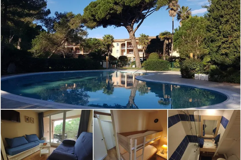 Studio 4 personnes sur la Presqu'île de Giens avec piscine et accès direct sur la plage - Image 1