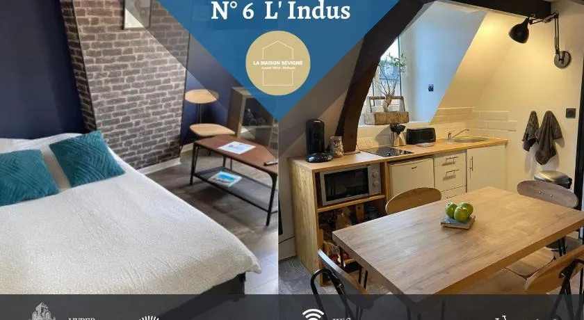 La Maison Sévigné Appart Hôtel N6 L'indus Climatisé - Image 1