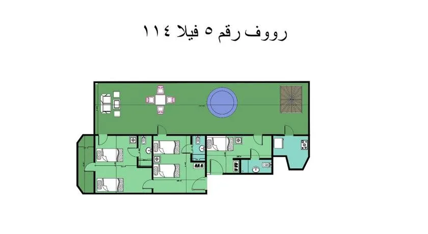 Roof 5 OR 6 3 Bedrooms sea view 114Green Beach - Image 1