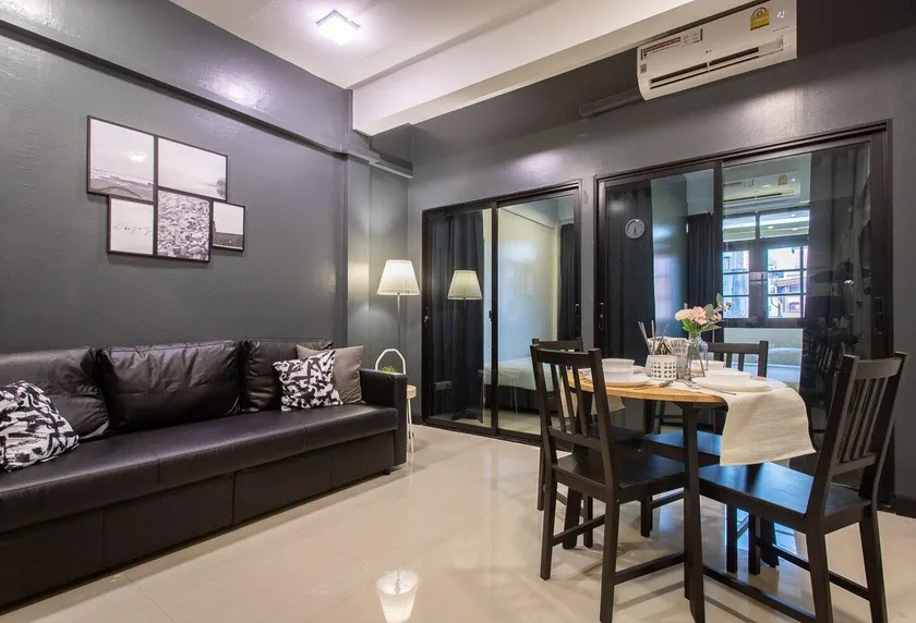 T3 TWO Bedrooms WIFI Full kitchen 1 min to BTS - Image 1