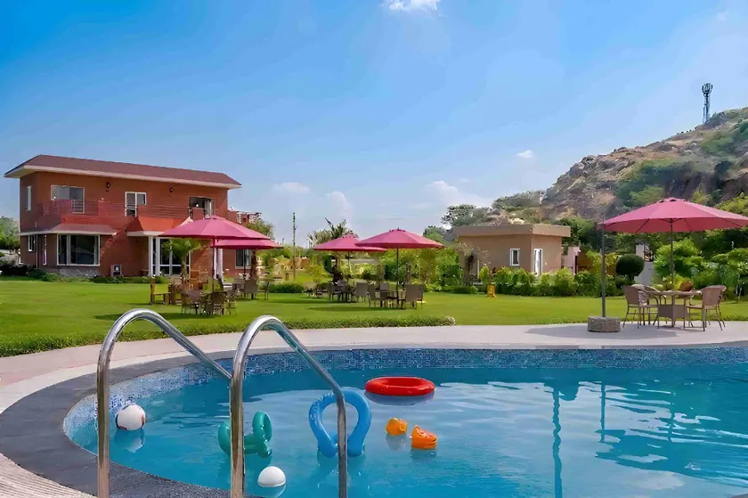 StayVista at Hillside Paradise with Pool, Jacuzzi, kids play area - Image 1