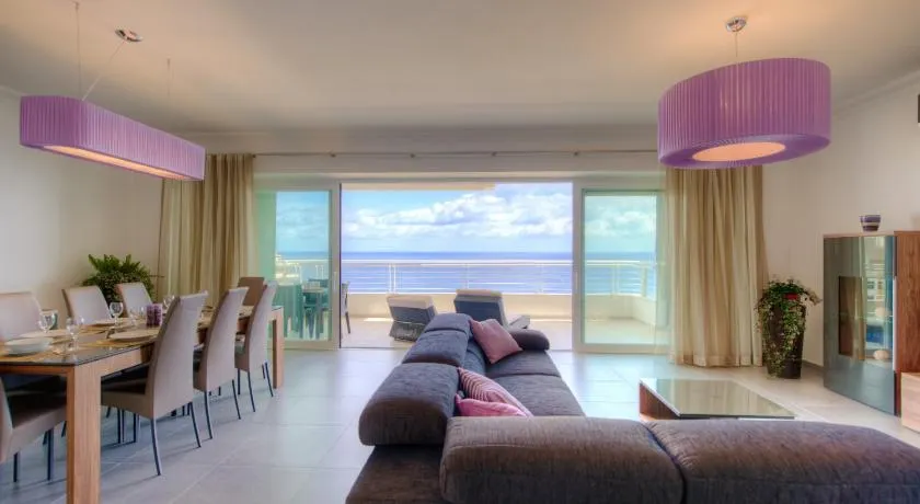 Seafront Apartment in Sliema with Pool, Upmarket Complex - Image 1