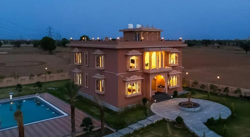 ELIVAAS Signature Nirvana Farms 5-BHK Farmhouse with Private Pool, Lounge Area and Garden - Image 1