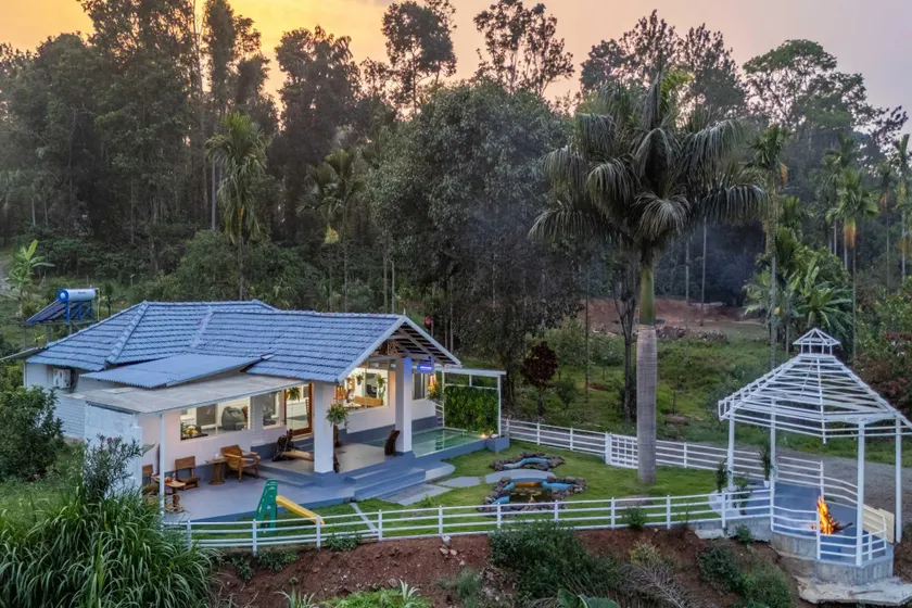 StayVista at Kailaasa with Bonfire, Plunge Pool - Riverfront - Image 1
