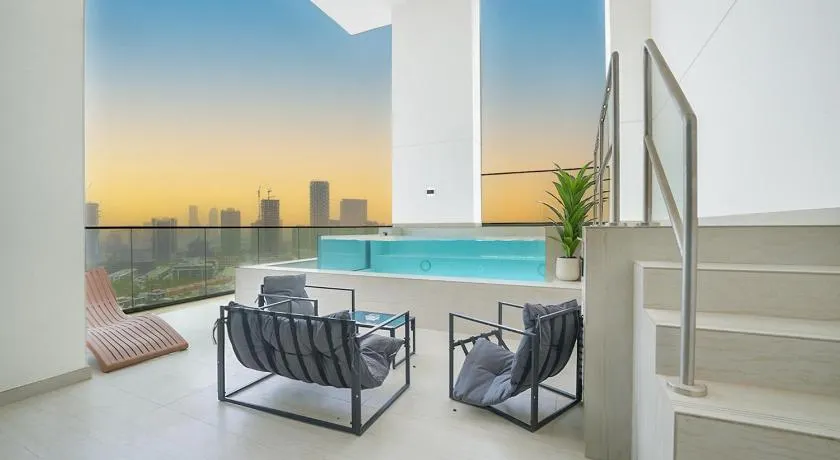 EasyGo- Luxury 2BR with private pool Binghatti Onyx JVC - Image 1