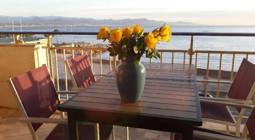 Seafront one bedroom apartment with a terrasse swimming pool and a parking - Image 1