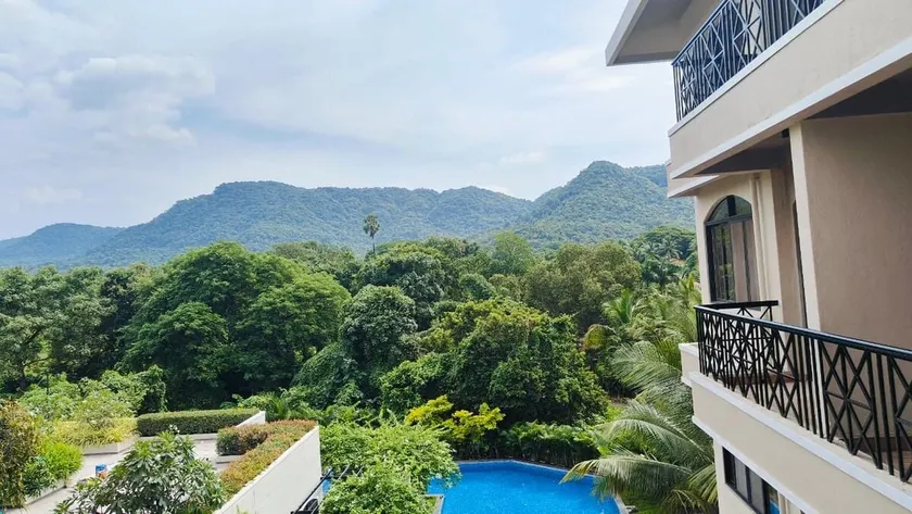 Inaara - Hill View & Pool view from Balcony - Image 1