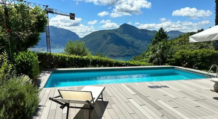 Villa Martino pool and lake view - Image 1