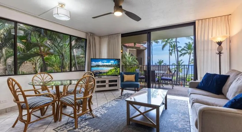 Appartement en copropriété adapté aux familles avec barbecue, piscine chauffée et jacuzzi | Vue sur l'eau | Plage à proximité - Image 1