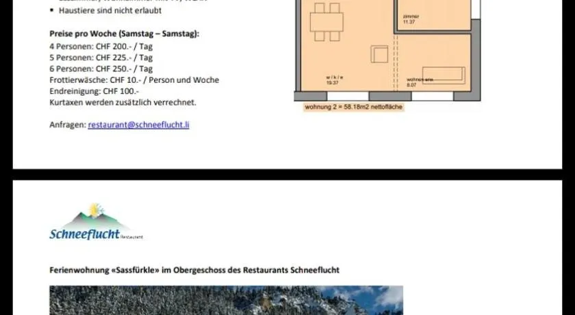 Jelmon Anstalt Restaurants Schneeflucht - Image 1
