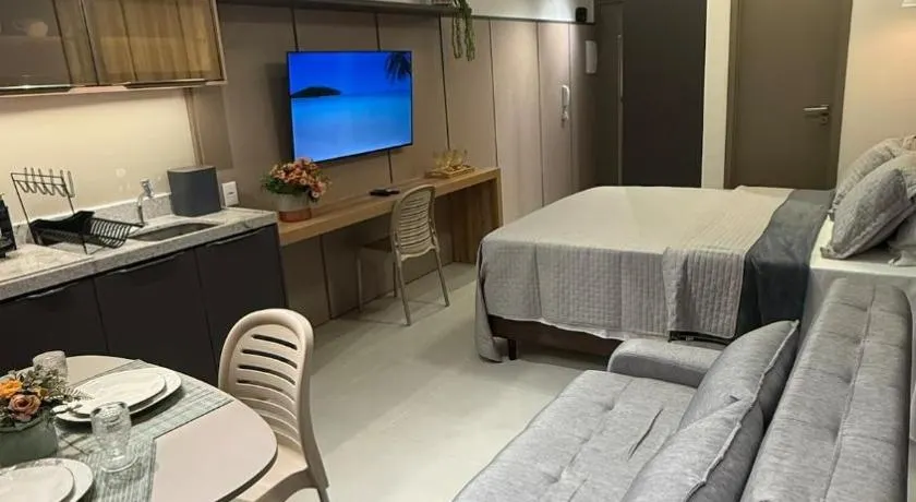 Studio com Total Conforto Aeroporto e Check-in 24h - Image 1