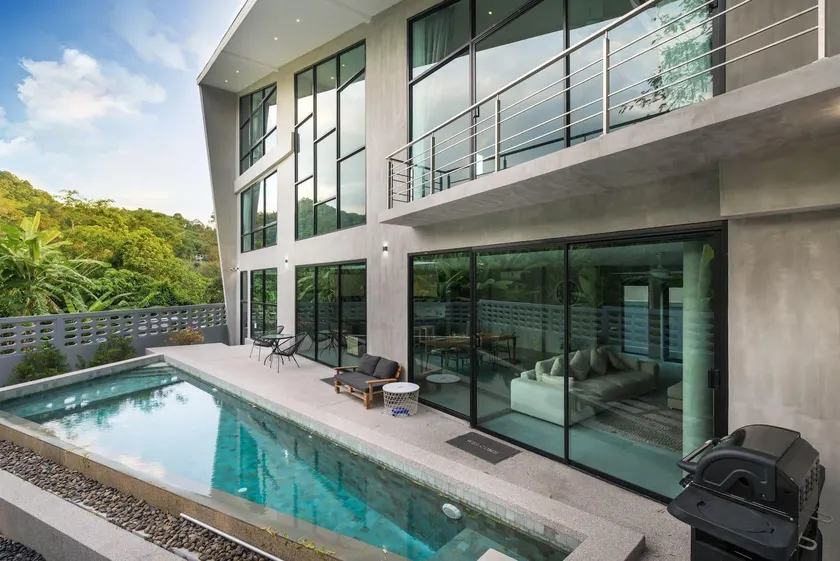 Luxury 3 Bedroom Pool Villa Angle - Image 1