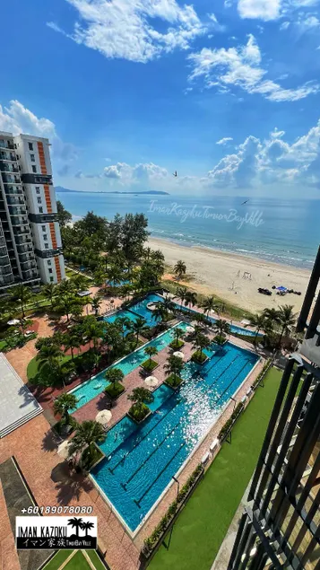 Sea View & Pool View & WiFi & Netflix at Iman Kazoku TimurBay Ville Studio 2BDR - Image 1