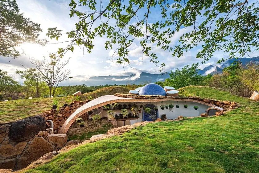 SaffronStays AsanjA Dragonfly - 3 BR India first earth sheltered home - Image 1