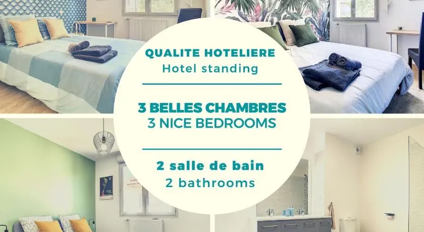 Villa Poète avec jardin 3 Chambres Parking gratuit - Image 1