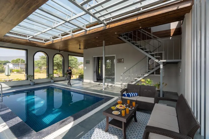 ELIVAAS Signature Jamun Farm 2BHK with Pool - Image 1
