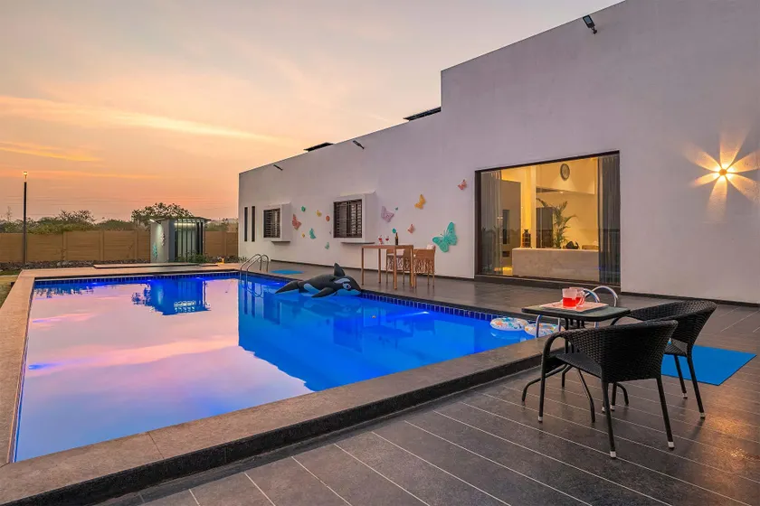 StayVista's Le Bon Horizon - Hillside Elegance with Chic Interiors, Poolside Serenity & Picturesque Gazebo - Image 1