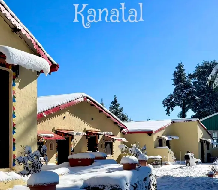 Kana Mud An Ethnic Village Resort - Beautiful View of Gangotri Mountains - Image 1