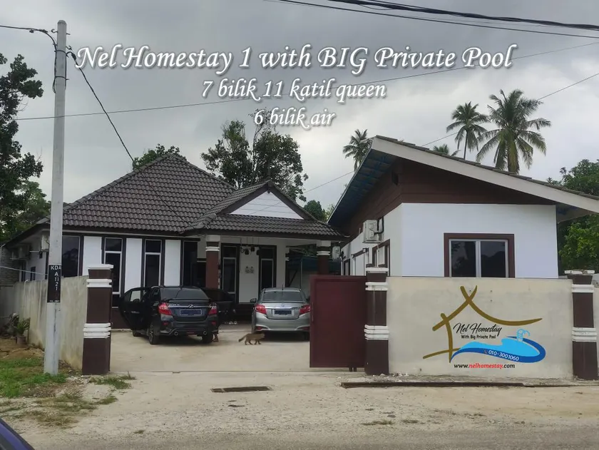 Nel Homestay 1 with BIG Private Pool (7 Bilik & 11 Katil Queen) - Image 1