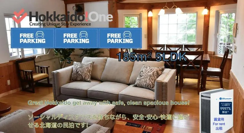Sapporo Luxury Log House 5Brm max 18ppl 4 free parking - Image 1