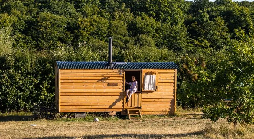 Honeysuckle Shepherds Hut at Blean Bees Eco Glamping - Image 1