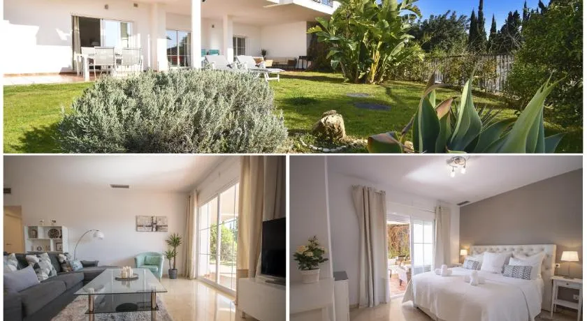 Sea view apartment with private garden and jacuzzi in Balcones del Lago, Istan - Image 1
