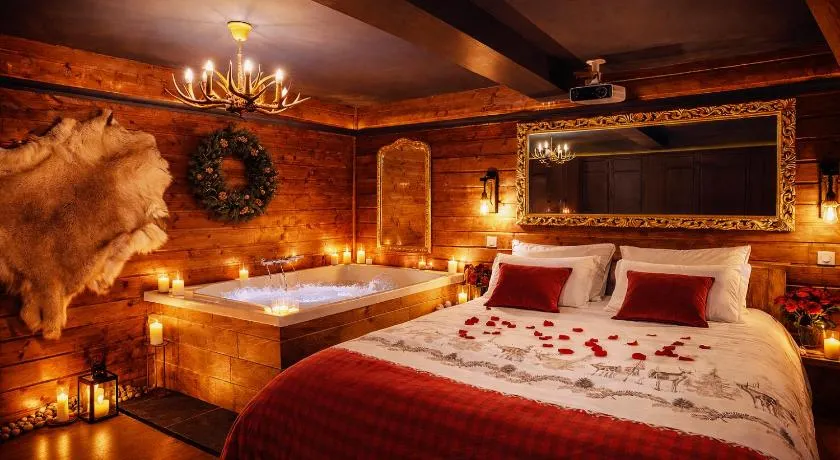 Le Chalet romantique, SPA XXL, 5 min centre ville, Écran cinéma, Lit king size, cascade d'eau - Image 1