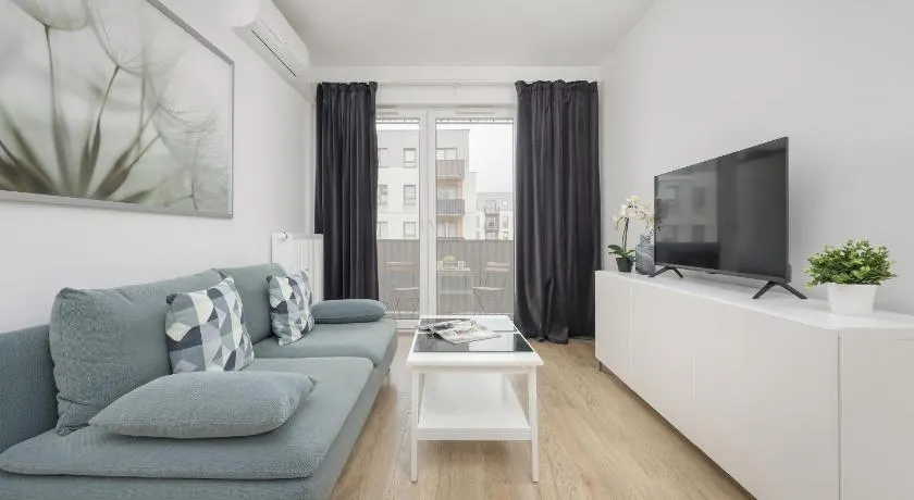 Comfy Two-Bedroom Apartment near Chopin Airport Warsaw's Ursynów by Noclegi Renters - Image 1