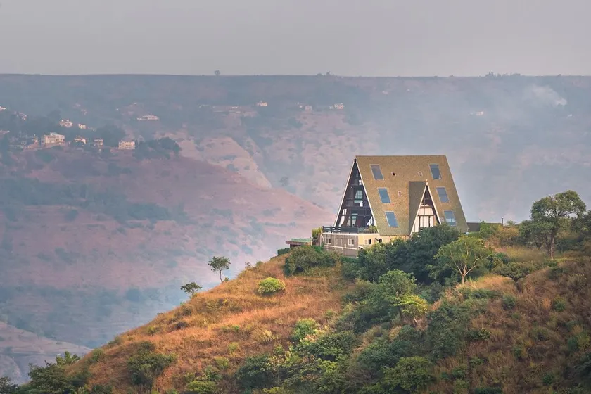 SaffronStays A Vantage, Panchgani - A Pyramid Shaped Unique Luxury Villa With Infinity Valley Views - Image 1