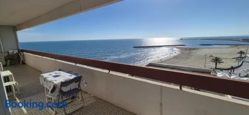 Appartement vue mer exceptionnelle plage à 1 min, parking privé, 6 pers - Image 1