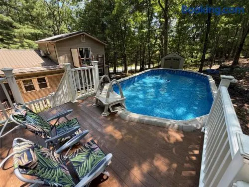 Heated Pool, Fire Pit & Forest Views Poconos - Image 1