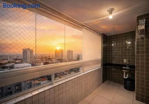 Varanda com vista Mar, Com Garagem, Nova Mirim, Praia Grande - Image 1