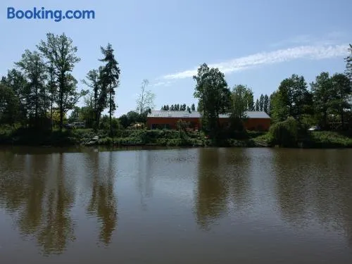 Florennes Gîte neuf 150 M2 devant un grand lac privé de 2 hectares poissonneux au milieu des bois - Image 1