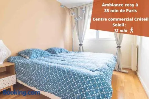 T2 calme et spacieux Plumerette , Créteil -Idéal Pro - Image 1