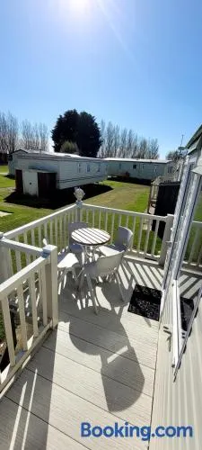 4 Berth Static Caravan Golden Palm Resort with Decking - Image 1