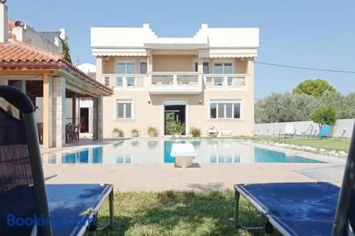 Villa IRENE Evia, 4 bdr, Pool, 500m to Beach - Image 1