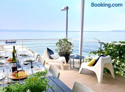 Villa Victoris Beachfront Luxury Villa with Heated Spa Pool Podstrana - Image 1